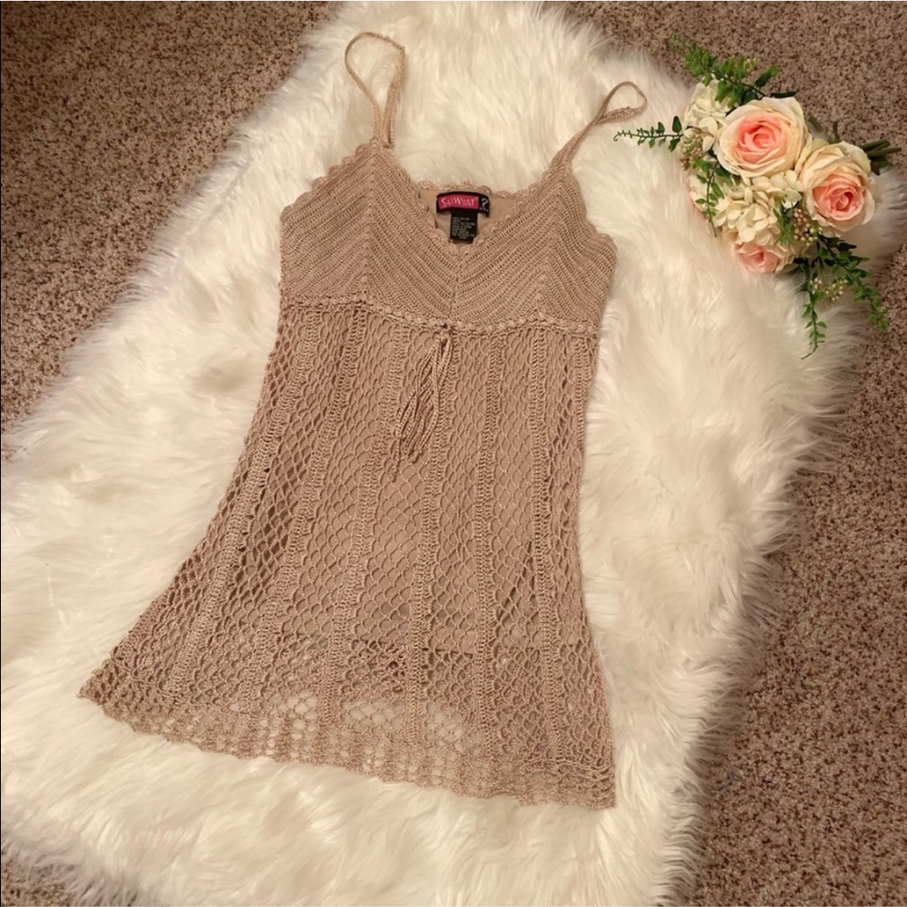 Say What? Crochet Style Tank